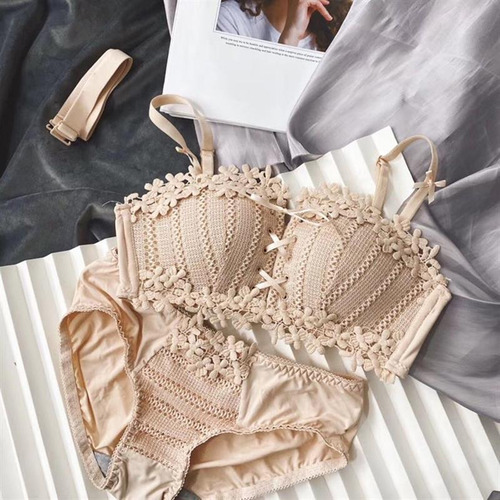 Sujetador Inalámbrico Push-up De Encaje Sexy Para Mujer