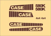 Comprar Calcos Adhesivos  Retoexcavadora Máquina Case 580k