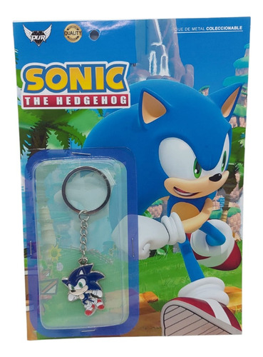 Llavero Sonic Coleccionable De Metal