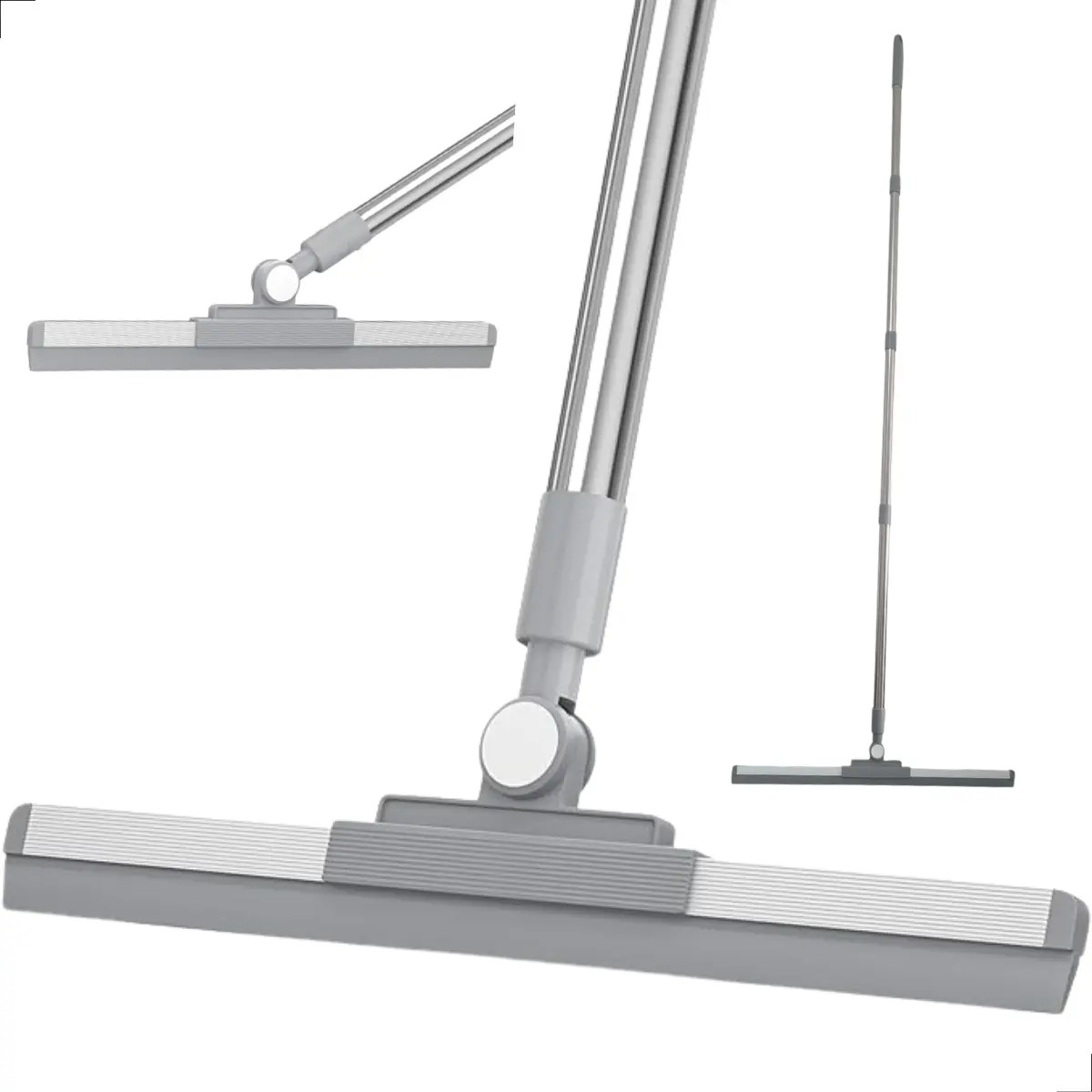 Rodo Vassoura Mágica De Silicone 51 Cm Cabo De 160cm Flytex