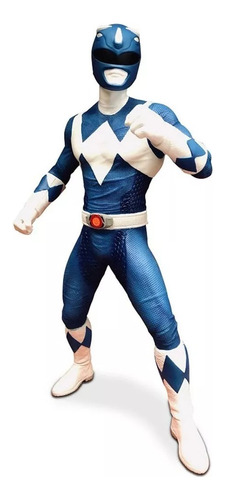 Figura De Accion Articulada Ditoys 50cm Power Ranger Azul
