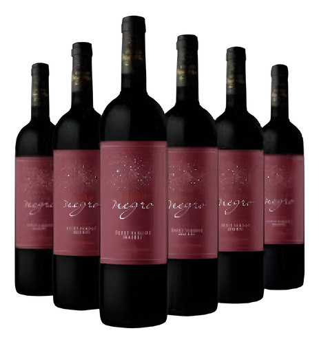 Fuego Negro Petit Verdot - Malbec 750ml X6 Unidades