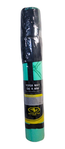Mat Yoga 4mm Athletic Works Con Bolso Y Correa 173 X 61 Cm
