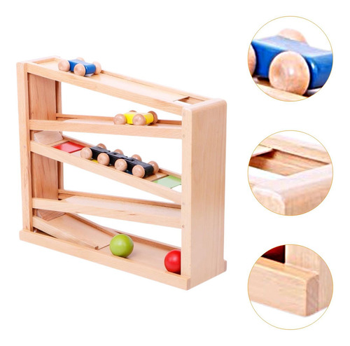 Pista De Carreras De Rampas De Madera De Ramas De Madera