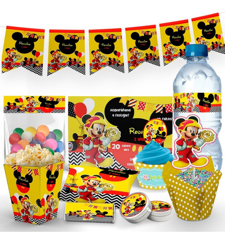 Kit Imprimible Mickey Sobre Ruedas, Cumpleaños