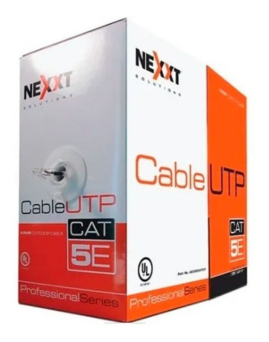 Nexxt Cable Utp Cat 5e Interior Rollo 305m Azul 100% Cobre