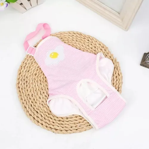 Calzón De Celo Taje De Baño Perritas Pollito & Huevo