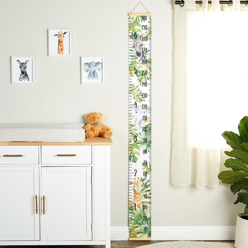 Growth Chart For Kids, Wall Chart In Safari Jungle Design (7