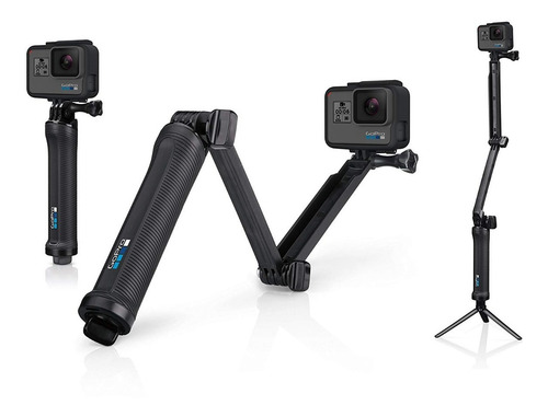 Gopro Baston 3 Way Para Hero 5/6/7/8 Black