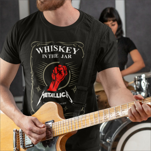 Remera Negra De Metallica Whiskey In The Jar