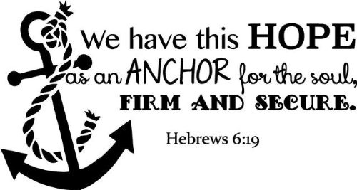 Calcomanía De Vinilo Pared Hebreos 6:19 | Cita Bíblic...