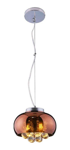 Pendente/plafon Em Vidro E Cristal Attractive 21cm G9 Lustre