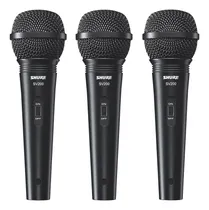 Comprar Paquete Micrófono Vocal Shure Sv200 3 Piezas Para Voz