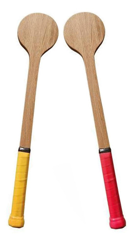 2 Pcs Raqueta De Tenis De Madera Sweet Practice Batting