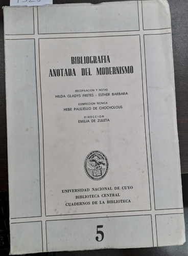 1320. Bibliografía Anotada Del Modernismo - Vvaa