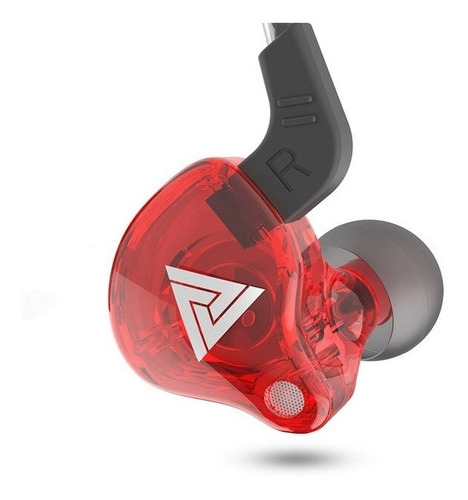 Qkz Ak6 Con Micro + Estuche Audifonos Auriculares Rojo