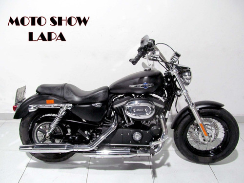 Imagem 1 de 10 de Harley Davidson Xl 1200 Custom Cb 2015 Preta Fosca