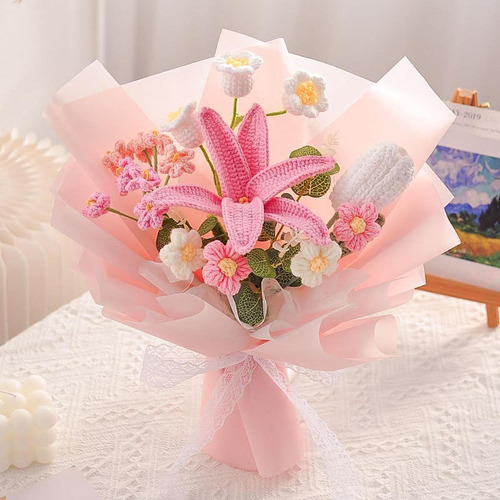 De Flores De Flor De Crochet, Flores Falsas De Tejido De