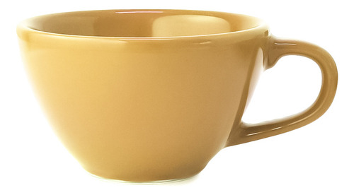 X 6 Combo Taza C/ Plato Germer Oval 300 Ml Color Amarillo