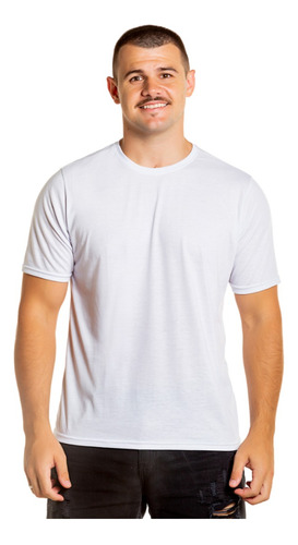 10 Camiseta Lisa Blusa Poliéster Sublimação Brindes Atacado