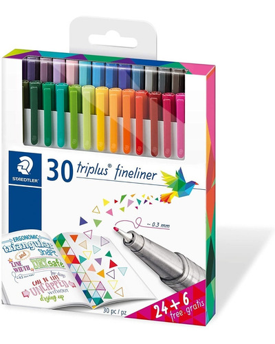 Rotuladores Staedtler Triplus® Fineliner 30 Colores 