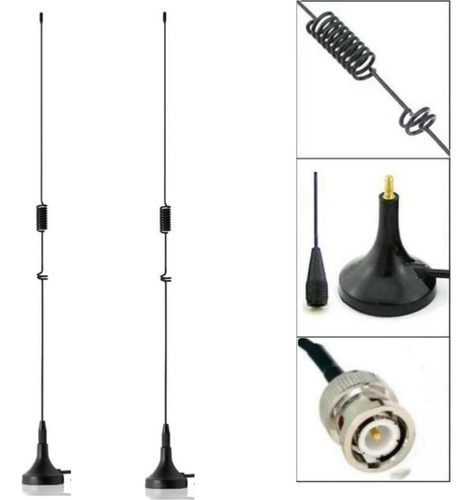 Antena De Escáner Bnc Treadalt-tec 20-1300mhz Paquete De 2