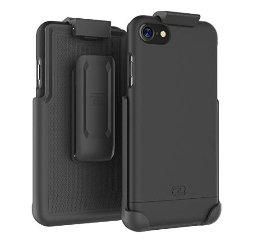 Funda Encased Para iPhone 7 Delgada Con Clip Color Negro