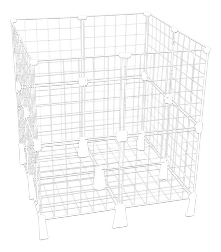 Cercadinho Para Pet Tela Aramada 0,60 X 0,70 X 0,60 Branco