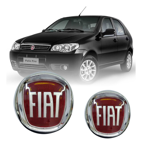 Kit Emblema Fiat Grade E Mala Palio Bolha G3 2004/2018