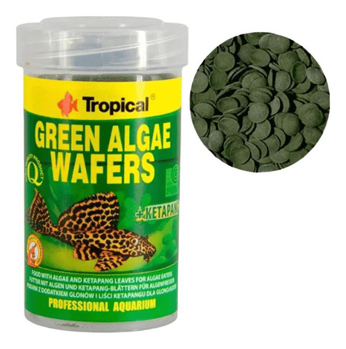 Tropical Green Algae Wafers - Ração Cascudos De Raça 45g