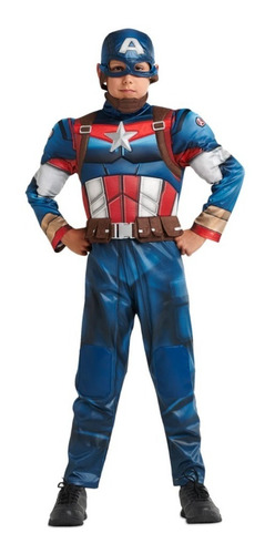 Disfraz/cosplay Capitan America Marvel Avengers Para Niño, Disney Store 