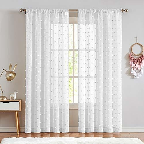 Cortinas Blancas Transparentes Suaves Y Comodas