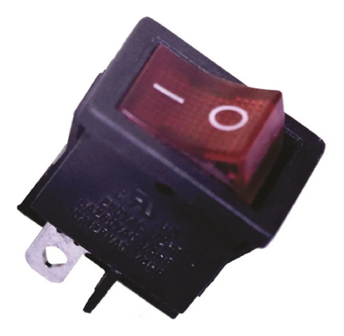 Rocker Switch Balancin Interruptor Pequeño Con Piloto Rojo