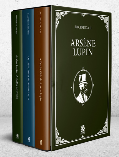 Biblioteca Arsène Lupin Volume 02 de Maurice Leblanc Box com 3 Livros Editora Camelot 2024