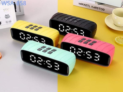 Radio Reloj Despertador Digital Bluetooth Recargable Daniu