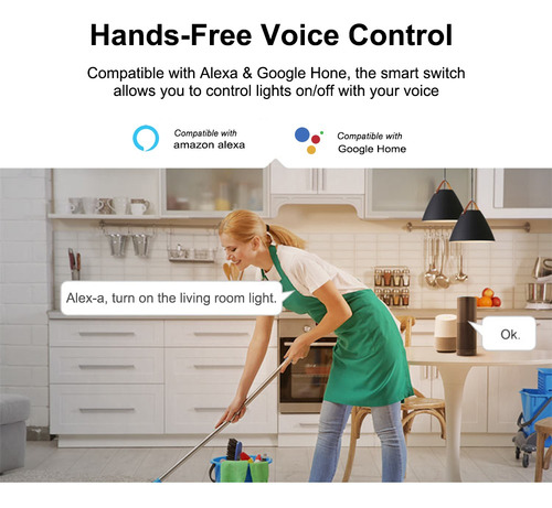 Interruptor De Luz Wi-fi Inteligente Sonoff T0us2c-tx 2g
