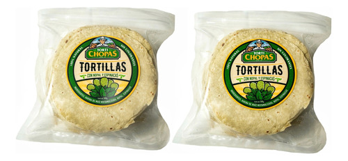 2 Paquetes De Tortilla De Nopal De 500 Gr.