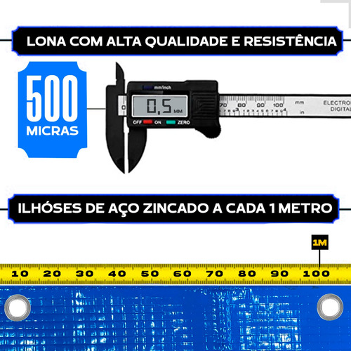Capa Para Piscina Pvc Completa Proteção 3,5x7,5 / 7,5x3,5
