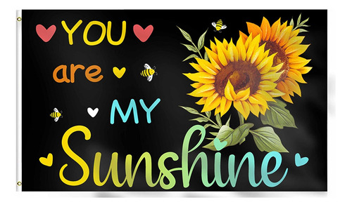 Flchwy You Are My Sunshine - Bandera De Girasol Con Diseño D