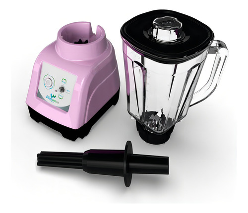Licuadora Blueware Bw5-75-gl-p 2l 2v Vaso De Vidrio Rosa