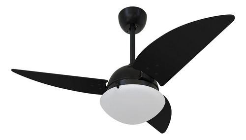 Ventilador De Teto Volare Preto Fosco Class Nero 3 Pás 220v