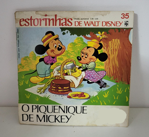 Revista Estorinhas Disney N°35 O Piquenique Do Mickey 