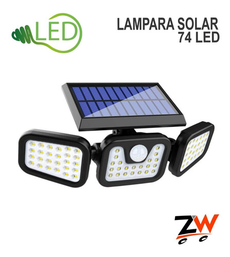 Lampara Solar De Pared De Luces Led Para Exteriores 