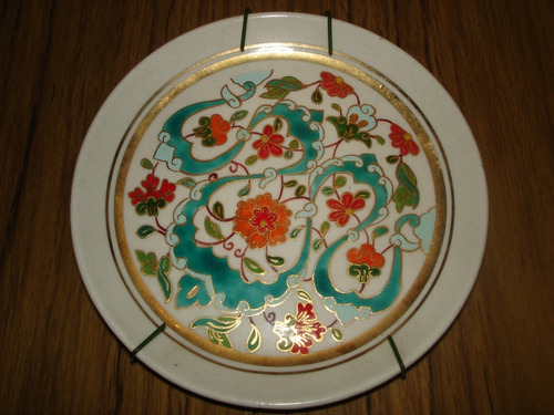 Plato De Porcelana Antiguo Sumerbank Made In Turkiye Decorad