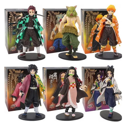 Figuras De Colección Demon Slayer 16 Cm (juego 6und)