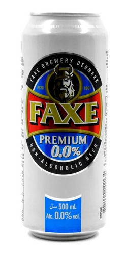 Cerveza Faxe Premium 0.0% Lata 500ml. - Sin Alcohol