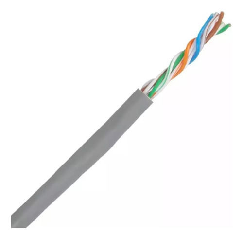 Bobina De Cable Utp Cat 5e Cm, 4 Pares 24awg Gris Condumex