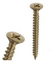 Comprar Tornillo Fix 4x25 (1000 Unid) Madera Dorado