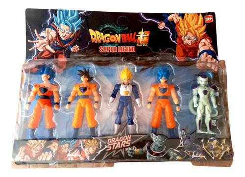 Set 5 Figuras Dragon Ball Super Articuladas 17cm E