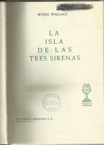 La Isla De Las Tres Sirenas Irving Wallace